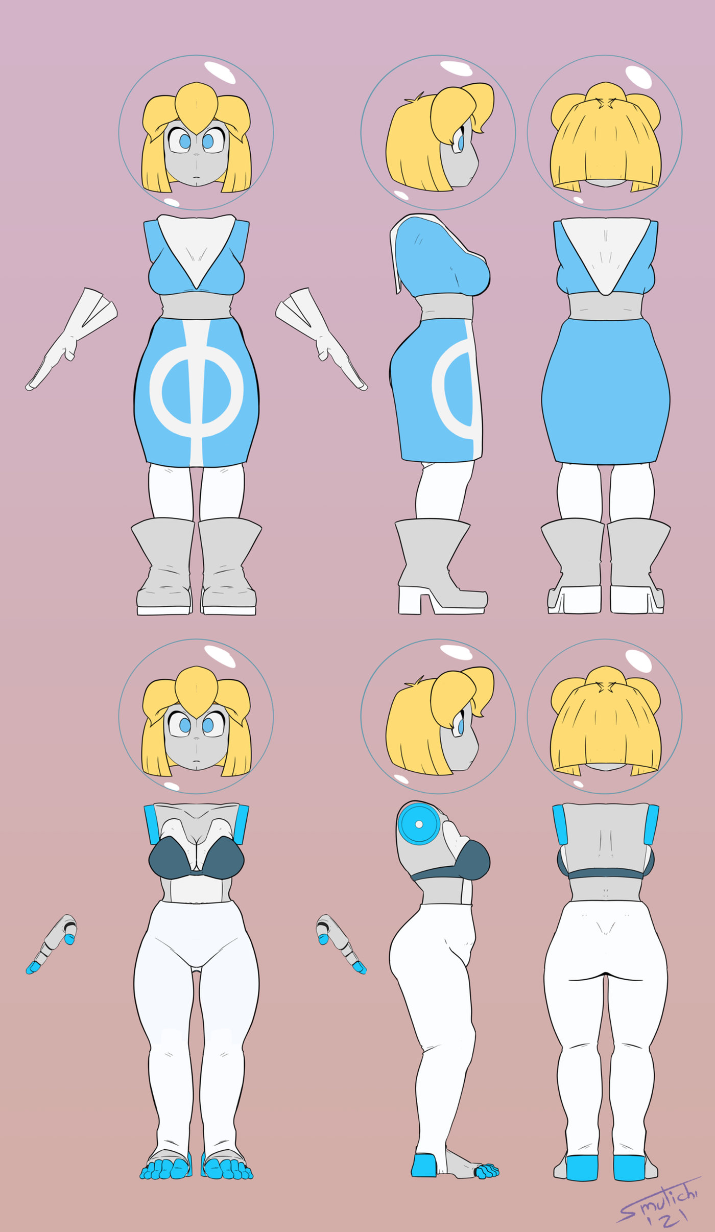 Fiona Ref Sheet - 3d model