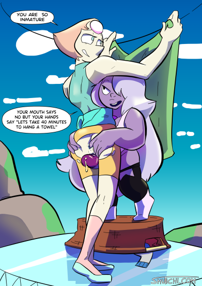 images/[Steven Universe](Amethyst)(Pearl) Laundry distraction {commission}.png